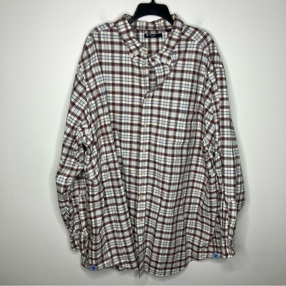 Cremieux classics plaid long sleeve button down shirt big & tall size 4XT - Picture 1 of 7